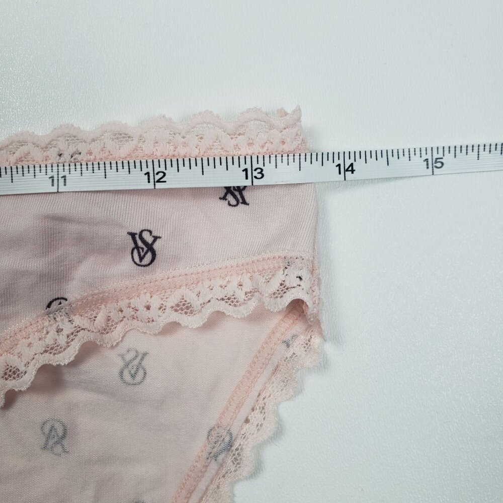Victoria's Secret The Lacie Lace-Waist Bikini Panty Women's Medium VS Pink Print - Picture 6 of 16